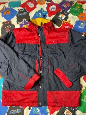Vintage Tommy Hilfiger Fleece Lined Heavy Nylon Jacket